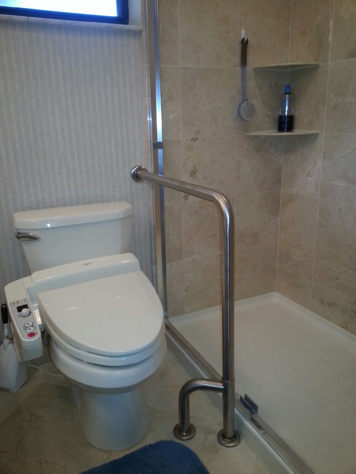 wall to floor grab bars
