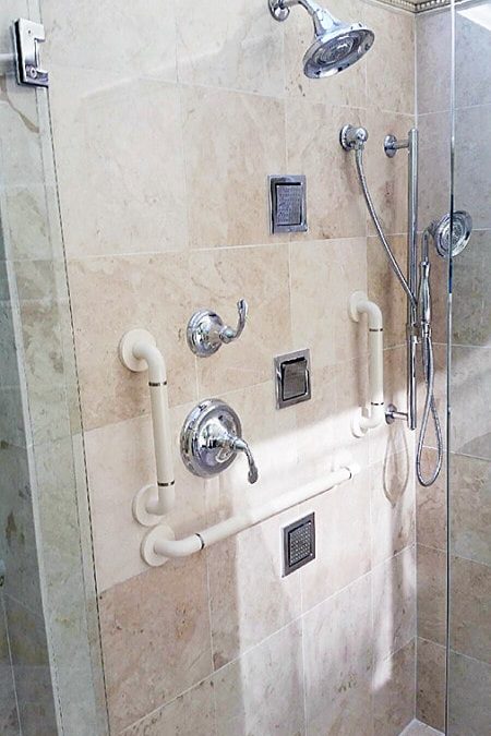Shower grab bars